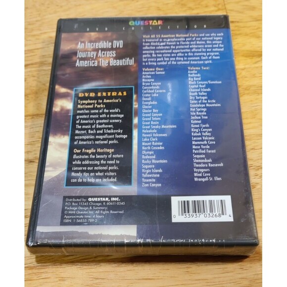 America's National Parks: A Video Tour of All 55 National Parks (DVD, 2001) New - Picture 2 of 3